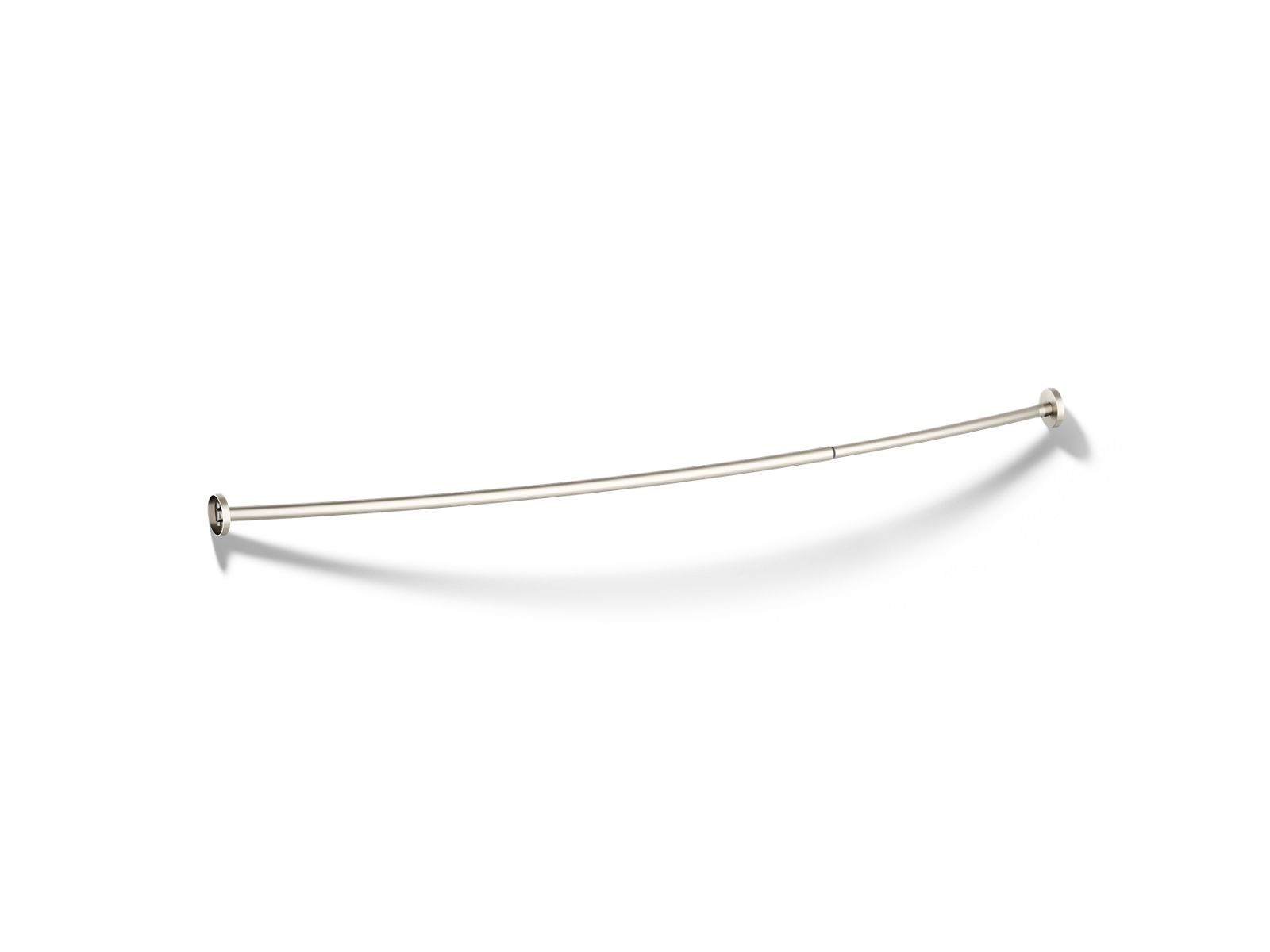 KOHLER K-9351-BN Expanse Curved Shower Rod - Vibrant Brushed Nickel