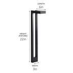 KICHLER 15844BKT 12V Two Arm Path Light Textured Black