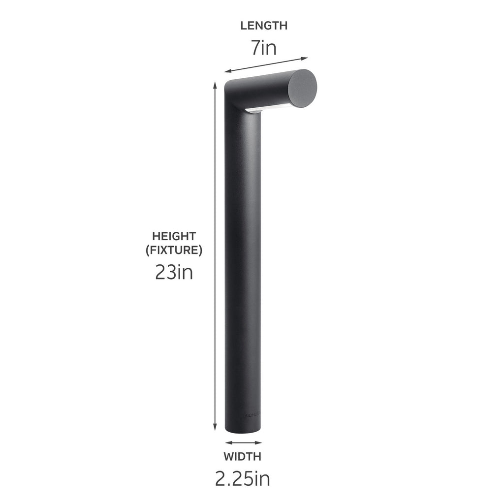 KICHLER 15845BKT 12V Tubing Path Light Textured Black