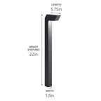 KICHLER 15846BKT 12V Led Right Angle Path Light Textured Black