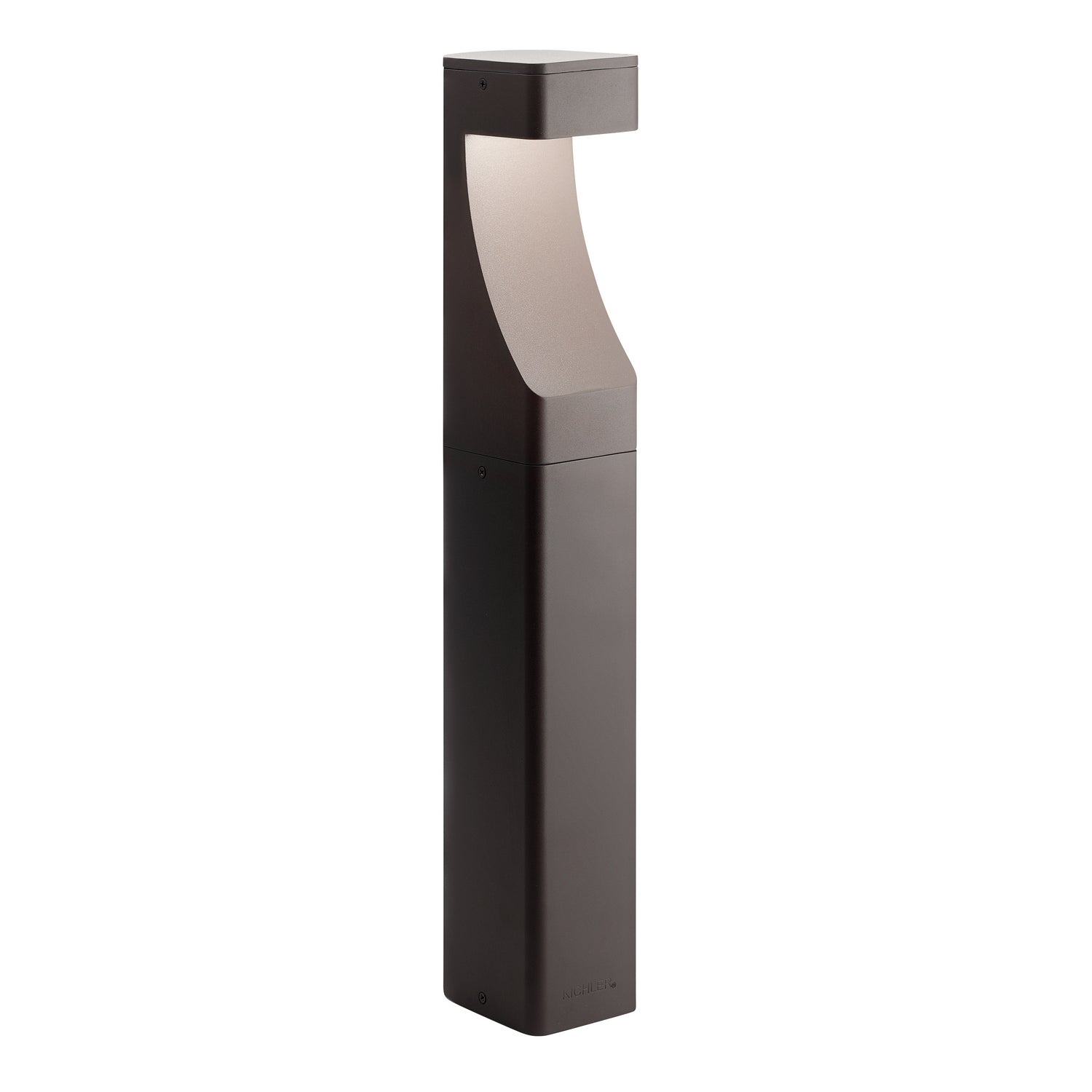 KICHLER 15848AZT Textured Bollard 12V Led Path Light Architectural Bronze