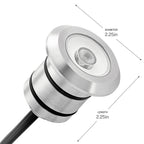 KICHLER 16140SS30 12V 3000K 100 Lumen Led Mini All-Purpose Recessed Light Stainless Steel