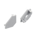 KICHLER 1TEE145SFSSIL Te Standard Series 45 Degree Channel End Caps Silver