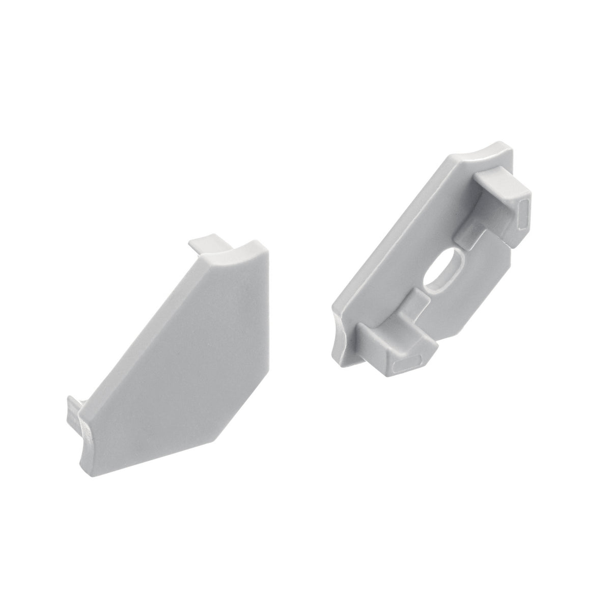 KICHLER 1TEE145SFSSIL Te Standard Series 45 Degree Channel End Caps Silver