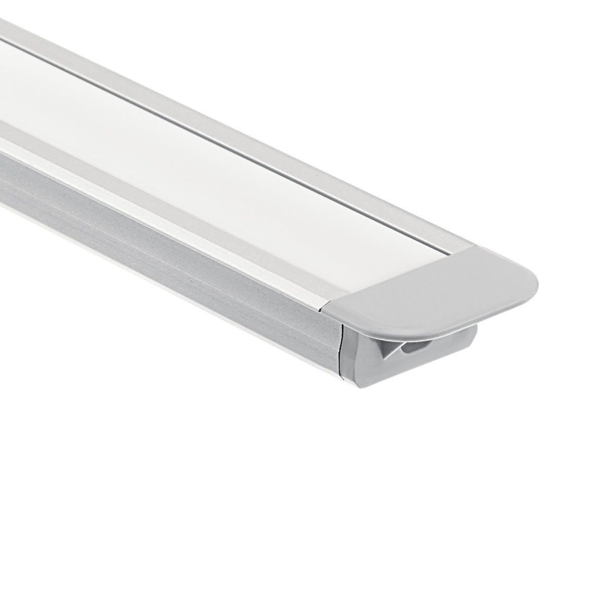 KICHLER 1TEK1STRC8SIL Te Standard Series 8' Kit Standard Depth Recessed Channel Silver
