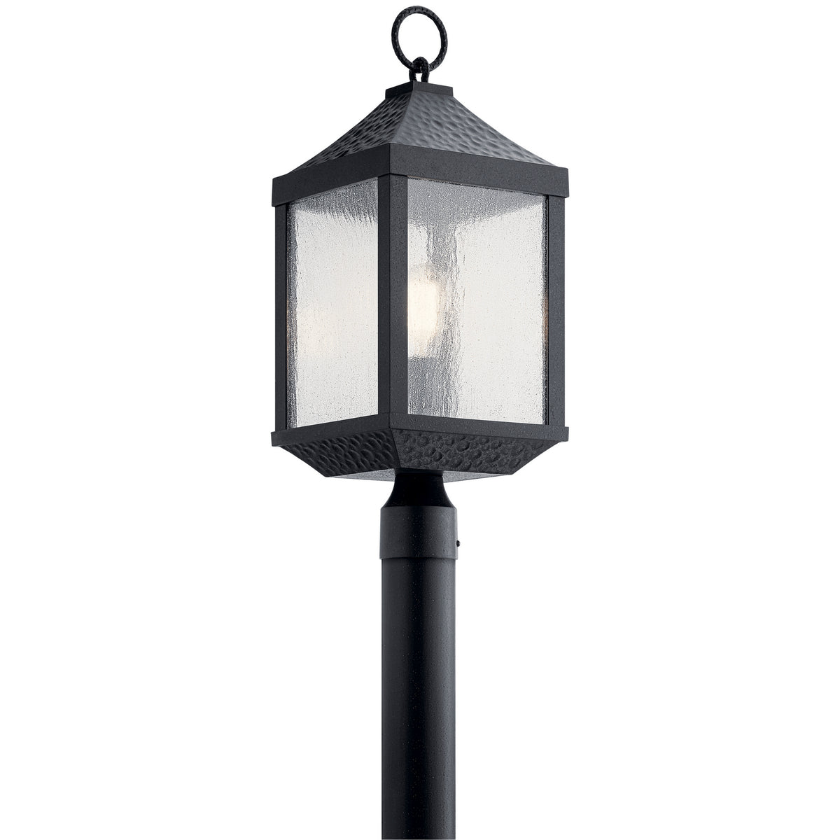 KICHLER 49987DBK Springfield 1 Light Post Light Distressed Black
