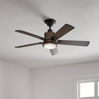 KICHLER 300052DBK Colerne Led 52" Fan Distressed Black