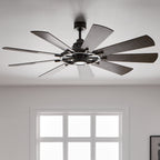 KICHLER 300265AVI Gentry Led 65" Fan Anvil Iron