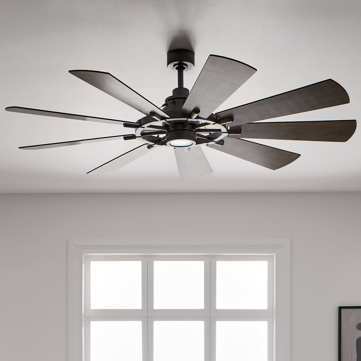 KICHLER 300265AVI Gentry Led 65" Fan Anvil Iron