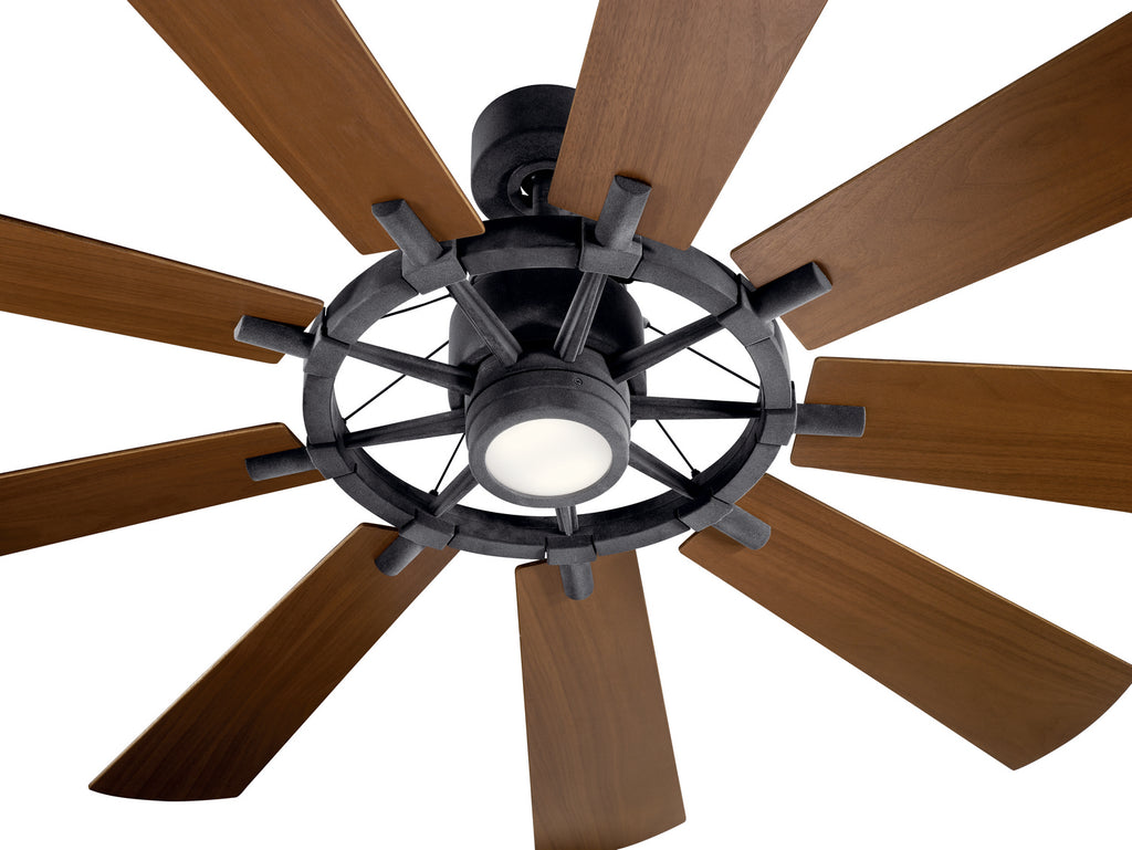 KICHLER 300265DBK Gentry Led 65" Fan Distressed Black