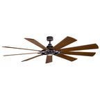 KICHLER 300265WZC Gentry LED 65" Fan Weathered Zinc