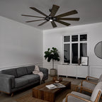 KICHLER 300285AVI Gentry Xl Led 85" Fan Anvil Iron