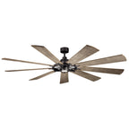KICHLER 300285AVI Gentry Xl Led 85" Fan Anvil Iron