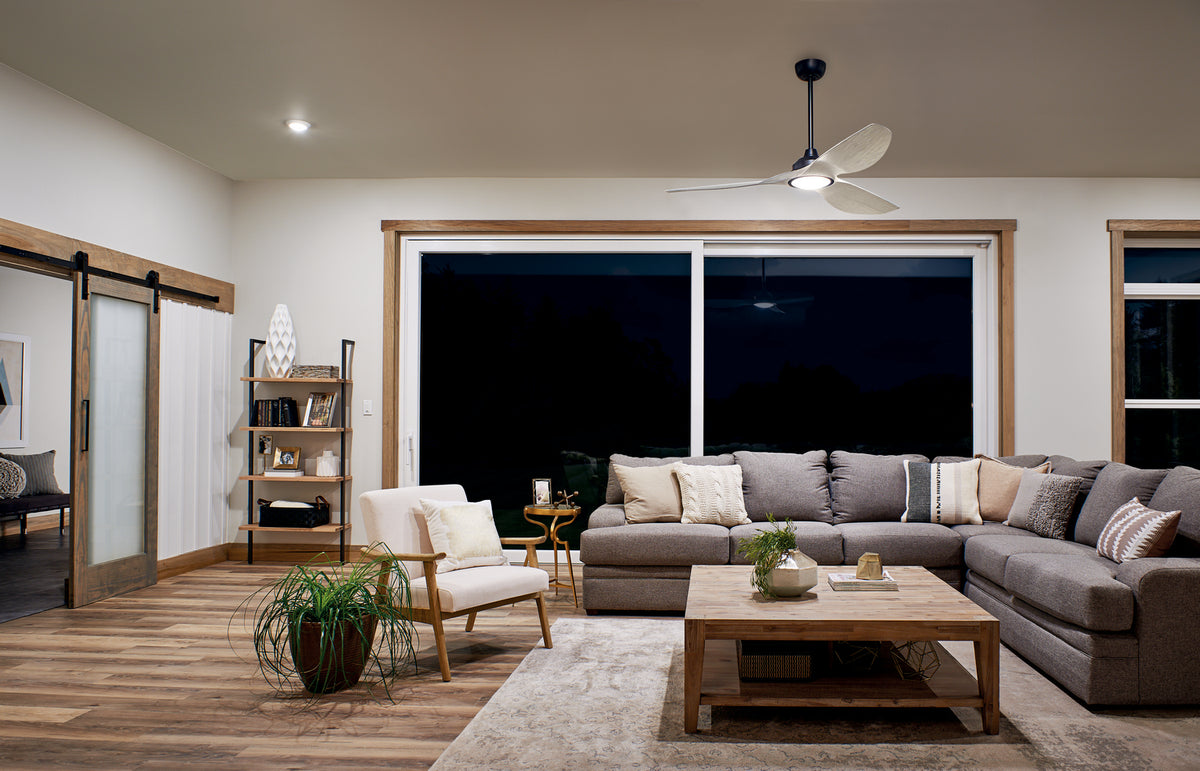 KICHLER 300365SBK Imari Led 65" Fan Satin Black