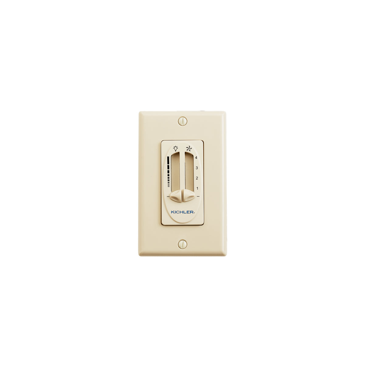 KICHLER 337010IV Dual Slide Control Fan And Light Ivory