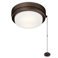 KICHLER 338629WCP Arkwet Climates Led Fan Light Kit Weathered Copper Powder Coat