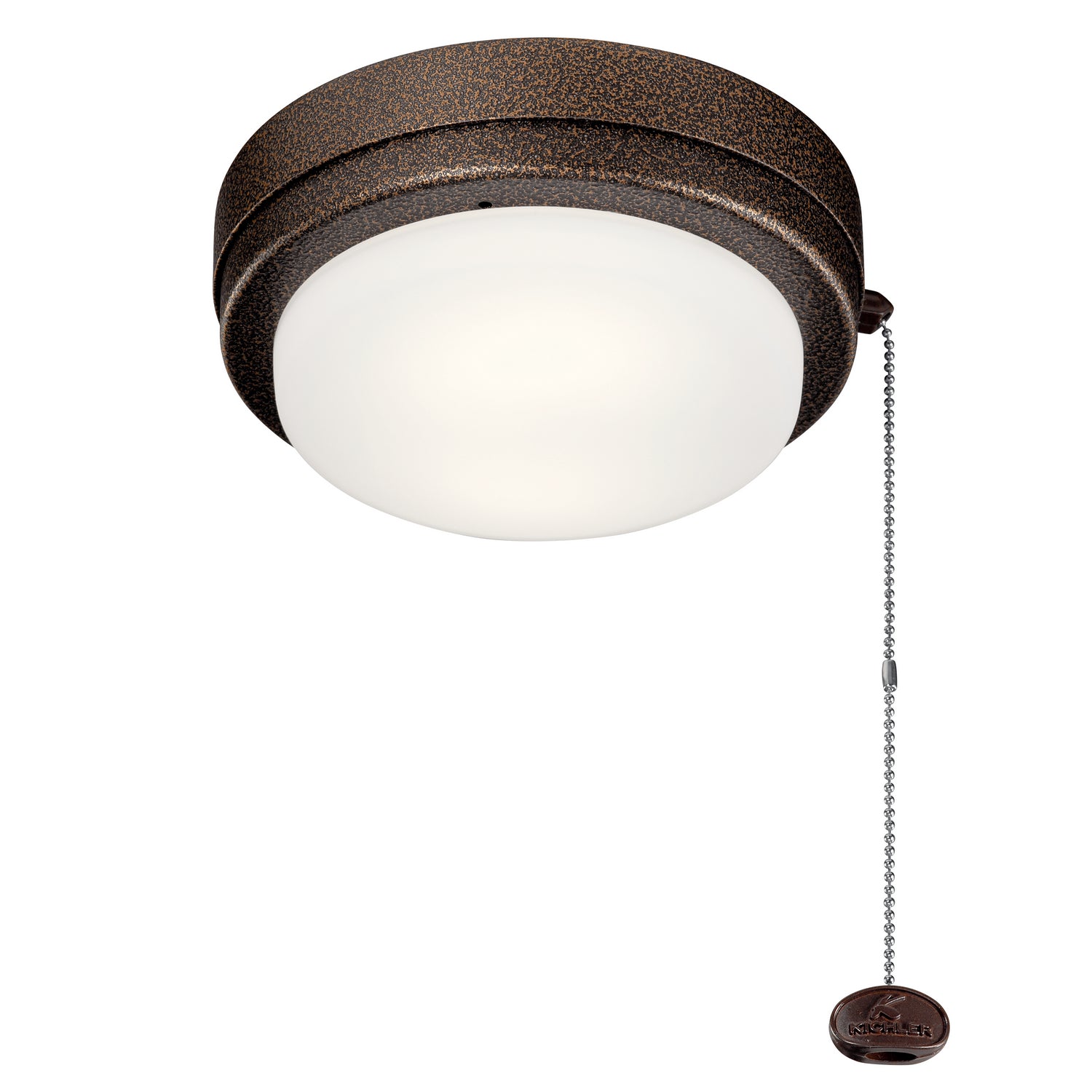 KICHLER 338629Wcp Arkwet Climates Led Fan Light Kit Weathered Copper Powder Coat