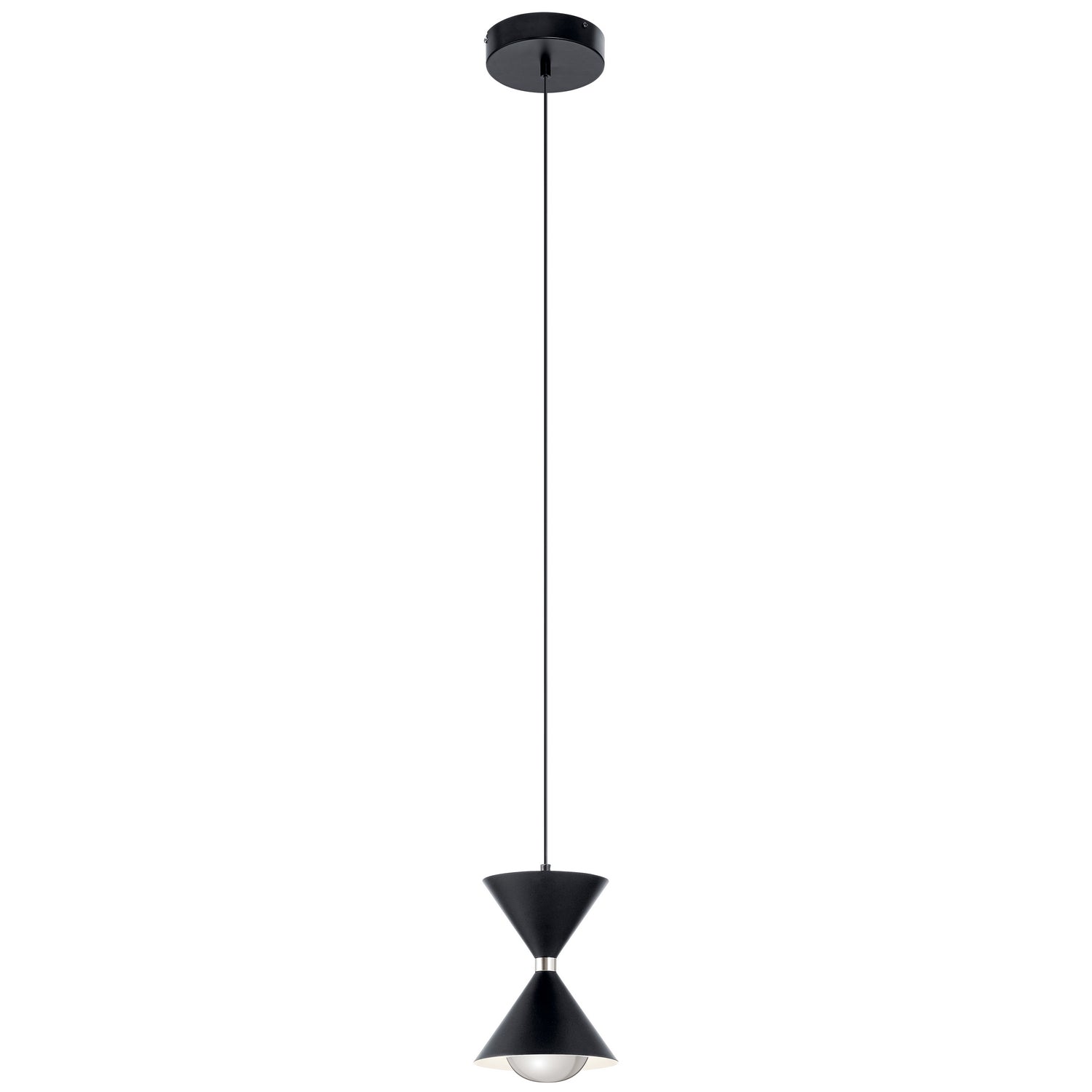 KICHLER 84130 Kordan 9" 1 Light Led Mini Pendant Matte Black