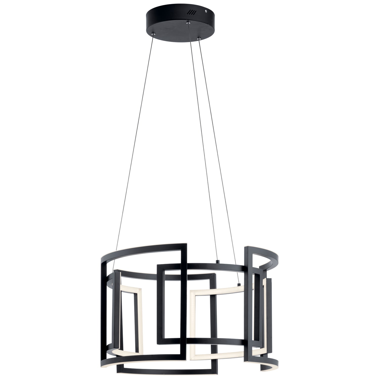 KICHLER 84133 Melko 23.5" Led Round Pendant Black