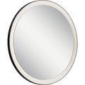 KICHLER 84169 Ryame Round Lighted Mirror Black