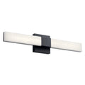 KICHLER 84187 Neltev 24" Led Wall Sconce With White Acrylic Down Light In Matte Black