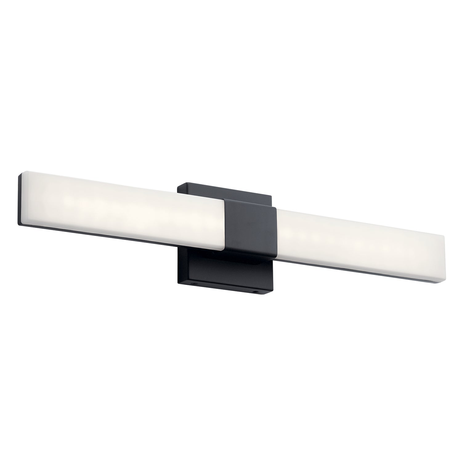 KICHLER 84187 Neltev 24" Led Wall Sconce With White Acrylic Down Light In Matte Black