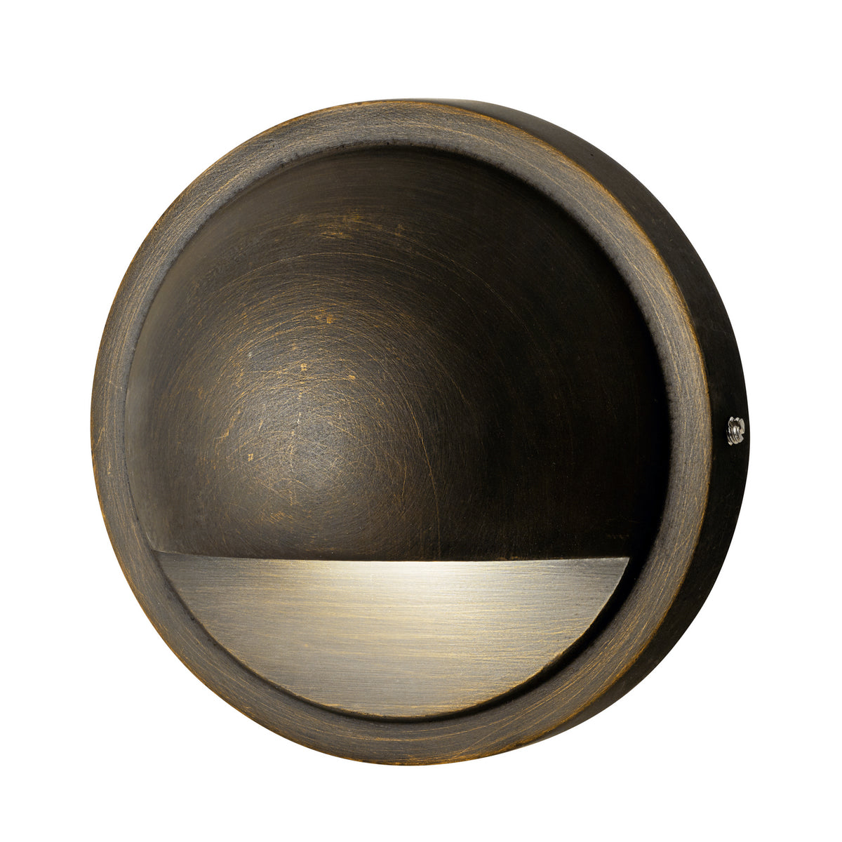 KICHLER 15764CBR30 12V Led 3000K Half Moon Deck Light Centennial Brass