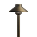 KICHLER 15821CBR30 Short Stepped Dome 12V 3000K Path Light Centennial Brass