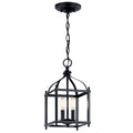 KICHLER 42565BK Larkin 14.75" 2 Light Pendant In Black