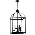 KICHLER 42568BK Larkin 36.25" 6 Light Pendant In Black