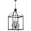 KICHLER 42591BK Larkin 47.75" 8 Light Pendant In Black