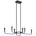 KICHLER 43362BK Alden 17.5" Linear Chandelier In Black