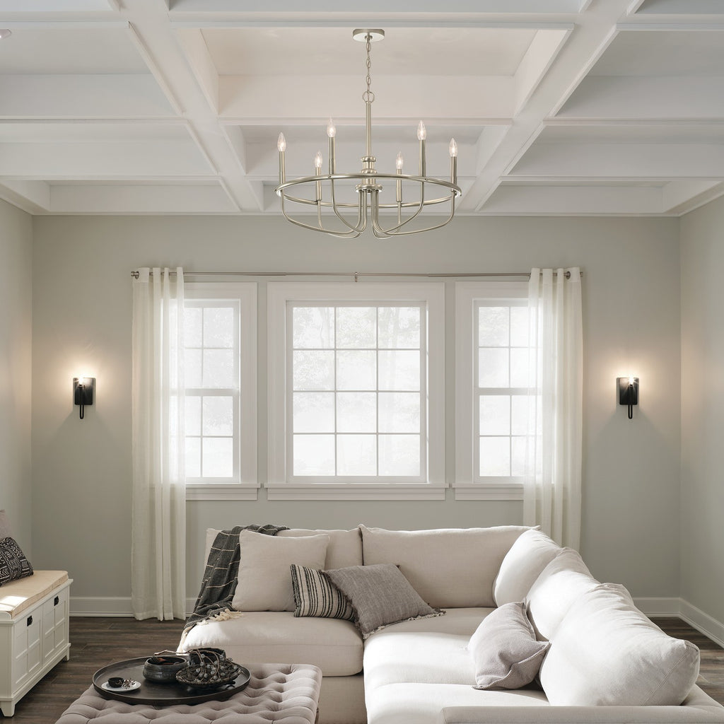KICHLER 43363BK Alden 1 Light Wall Sconce Black