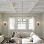KICHLER 43363BK Alden 1 Light Wall Sconce Black