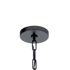 KICHLER 43495BK Abbotswell 6 Light Chandelier Black