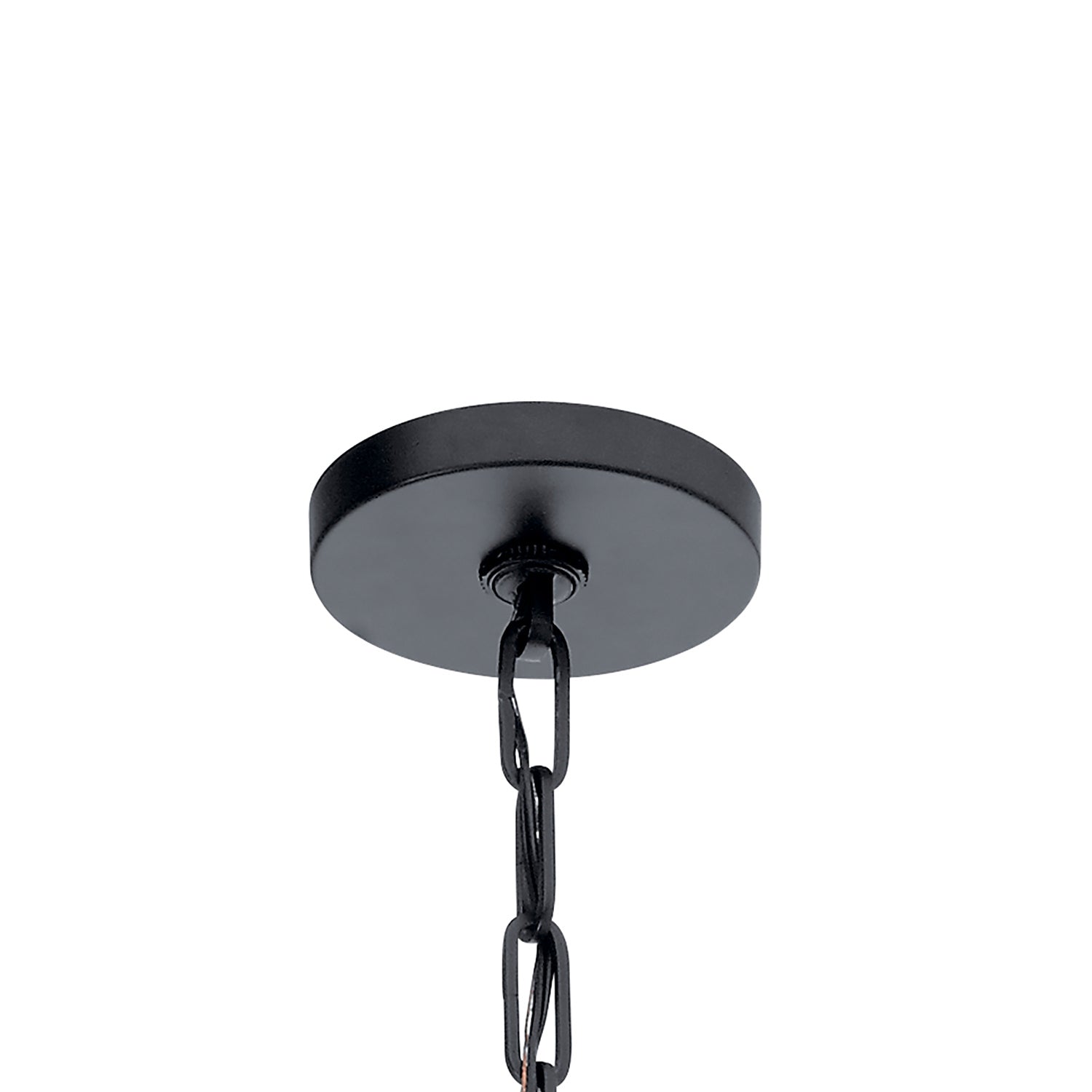 KICHLER 43495BK Abbotswell 6 Light Chandelier Black