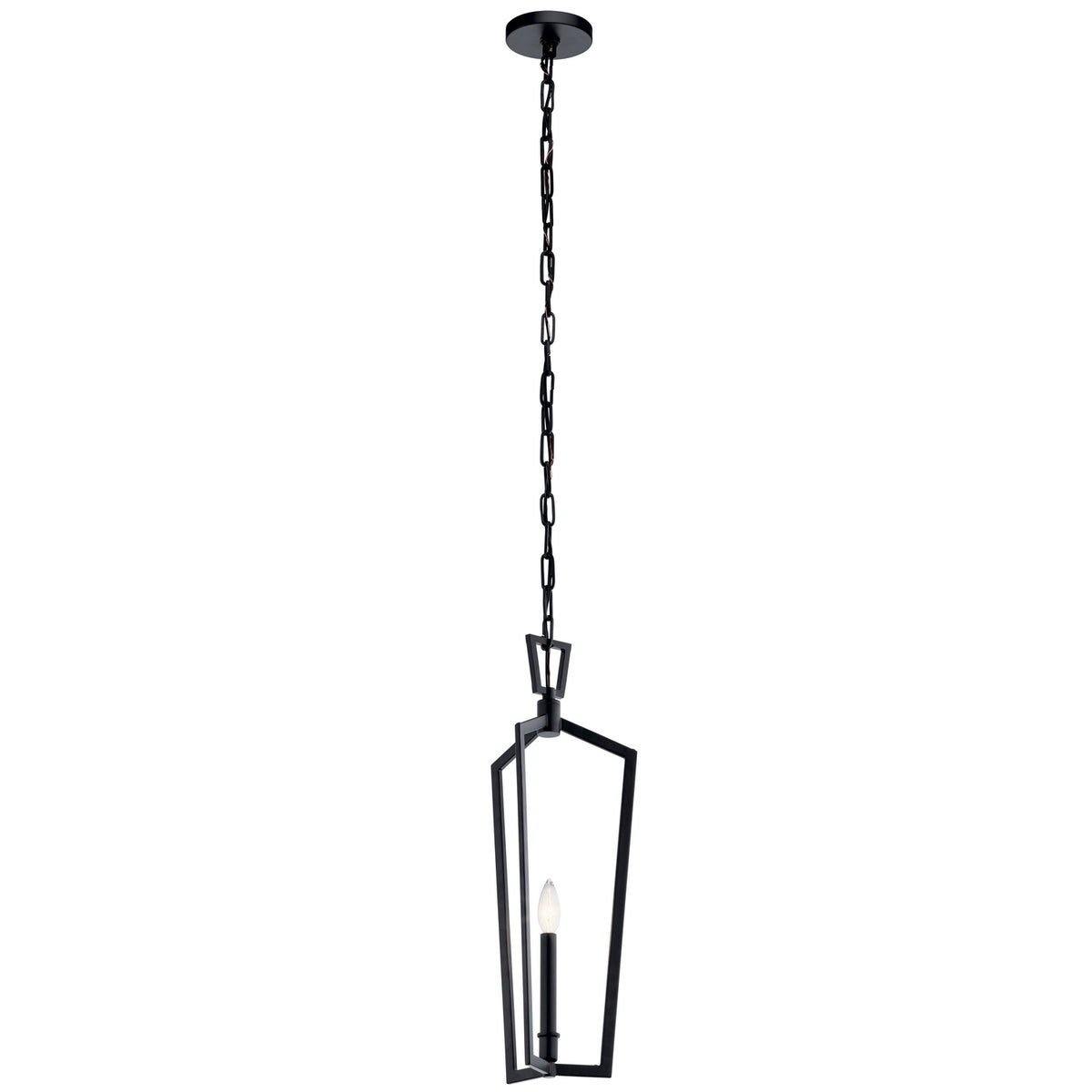 KICHLER 43497BK Abbotswell 1 Light Mini Pendant Black