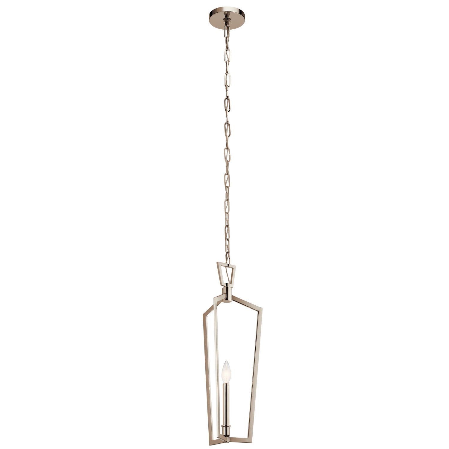 KICHLER 43497PN Abbotswell 1 Light Mini Pendant Polished Nickel