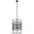 KICHLER 43596BK Piston Six Light Foyer Pendant Black