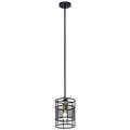 KICHLER 43597BK Piston 1 Light Mini Pendant Black