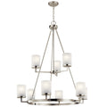 KICHLER 44037NI Daimlen Nine Light Chandelier Brushed Nickel