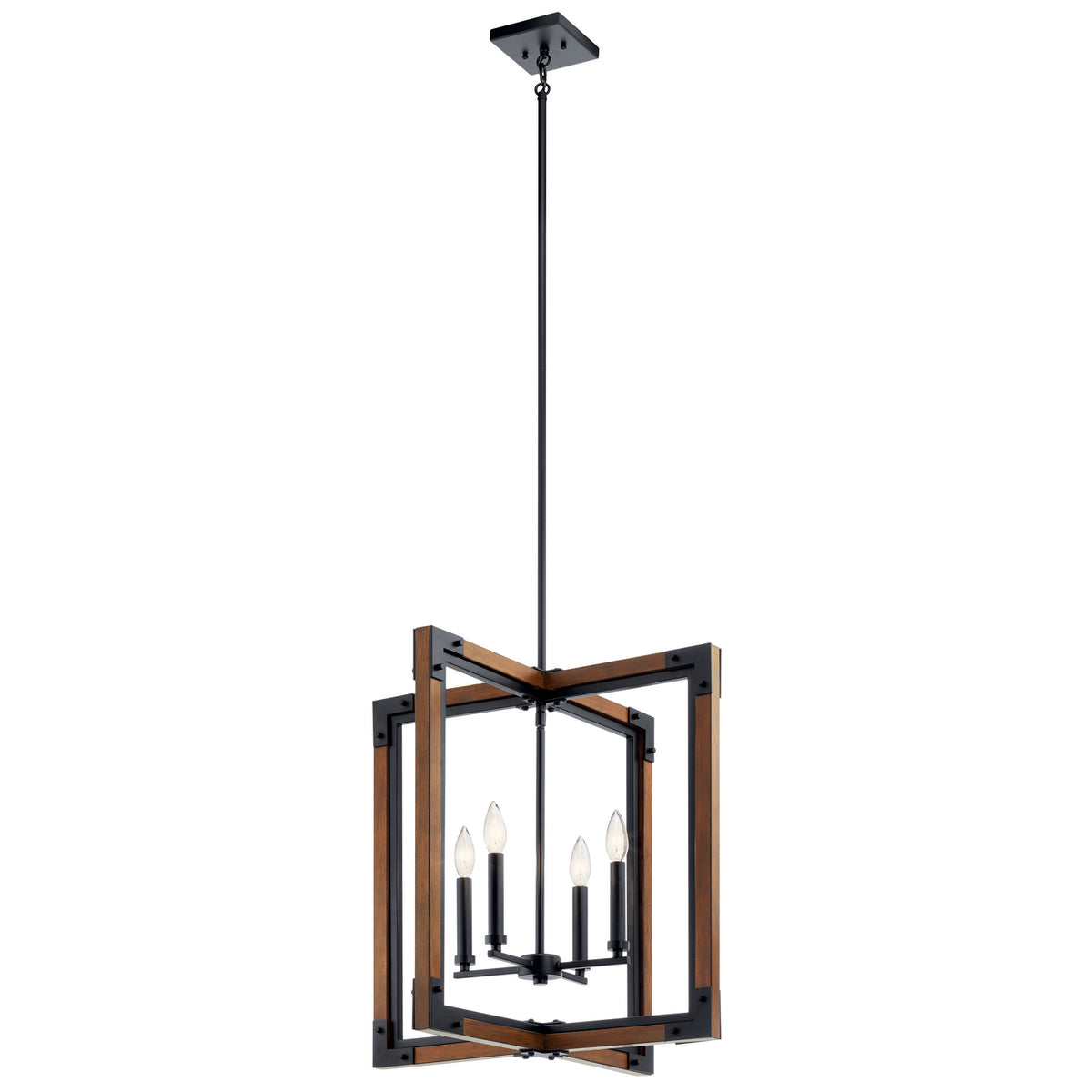 KICHLER 44044AUB Marimount 4 Light Pendant Auburn Stained