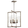 KICHLER 44251NI Lente Four Light Foyer Pendant Brushed Nickel