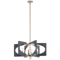 KICHLER 44360DWG Alscar 6 Light Chandelier Driftwood Grey