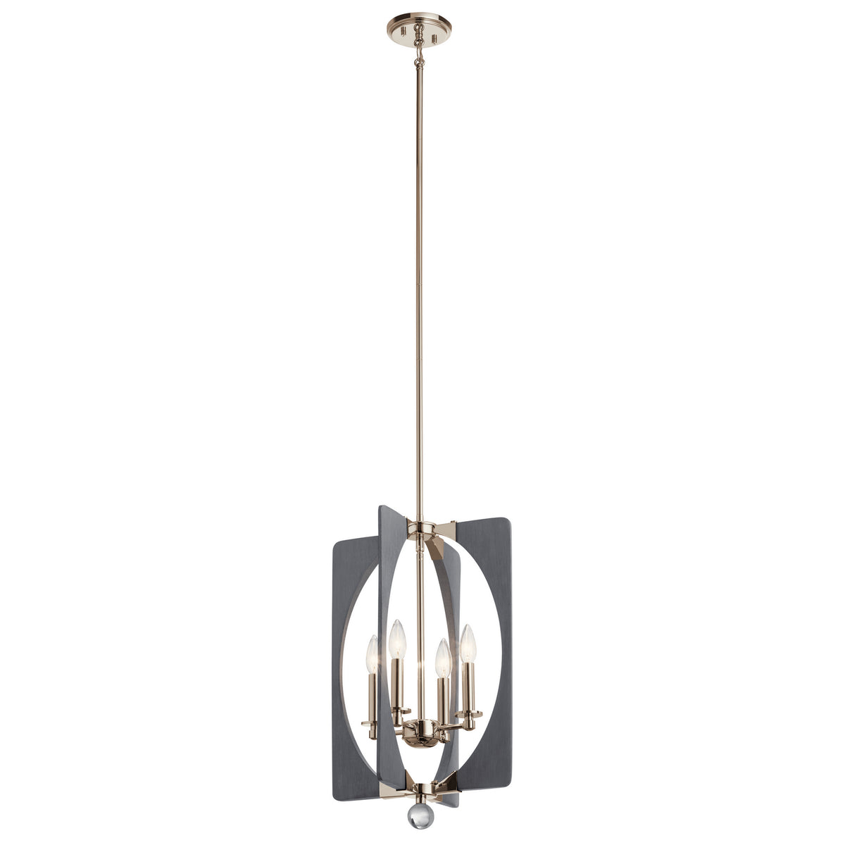 KICHLER 44362DWG Alscar 4 Light Foyer Pendant Driftwood Grey