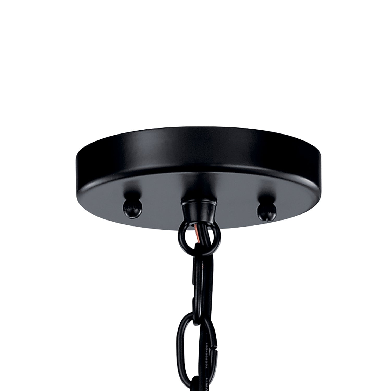 KICHLER 49689BK Toman 21.25" 1 Light Pendant Black