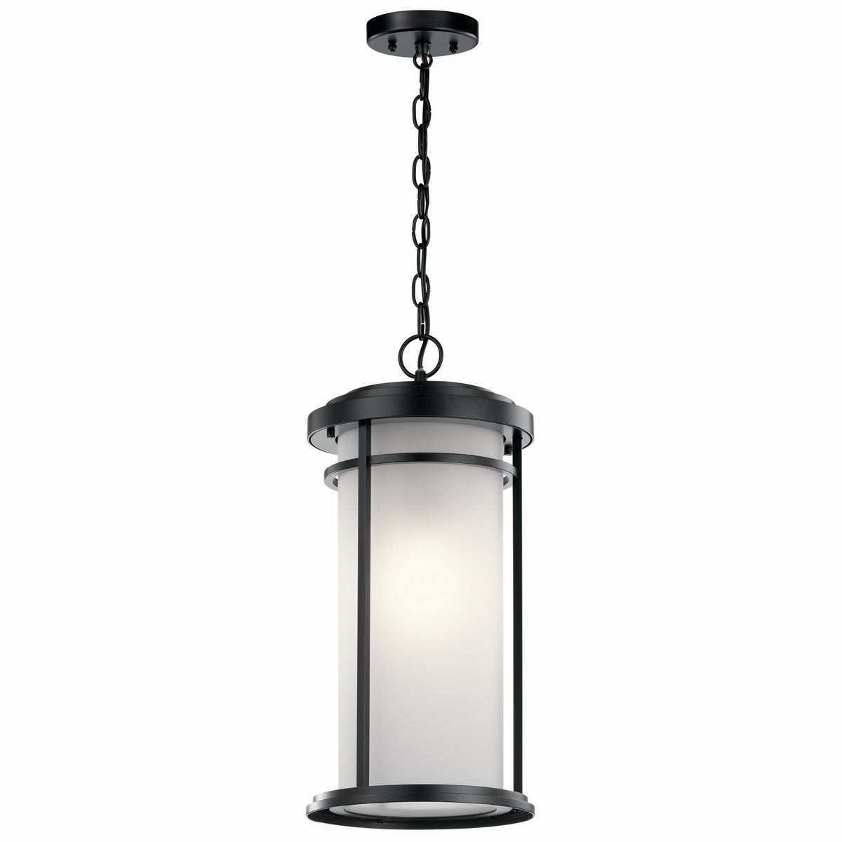 KICHLER 49689BK Toman 21.25" 1 Light Pendant Black