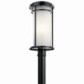 KICHLER 49690BK Toman 1 Light Post Mount Black