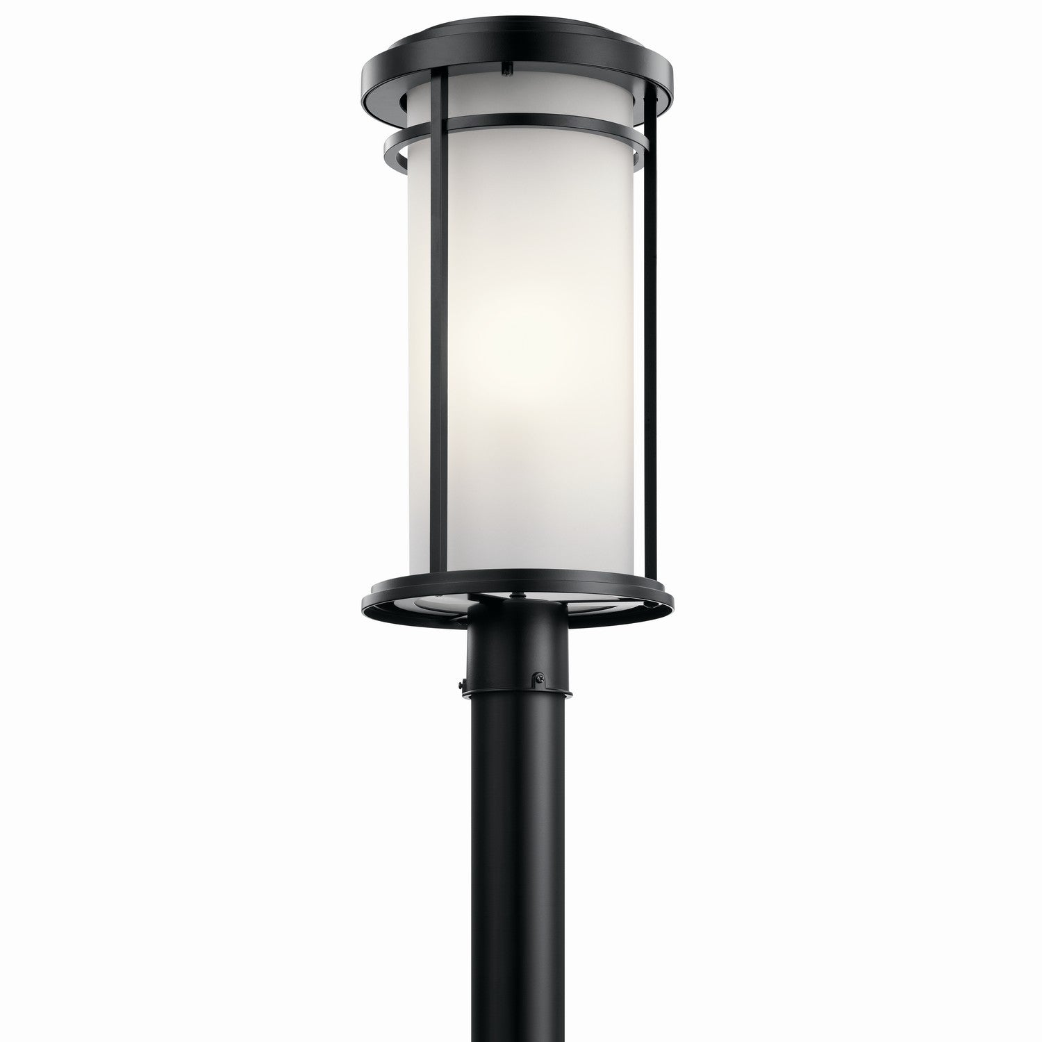 KICHLER 49690BK Toman 1 Light Post Mount Black