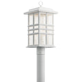 KICHLER 49832WH Beacon Square 1 Light Post Mount White